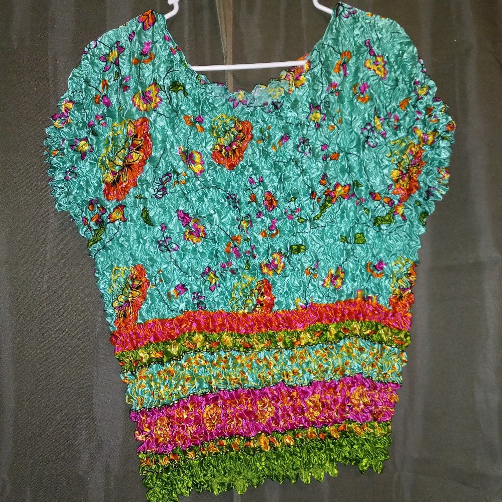 90s style Popcorn stretchy T shirt
